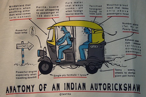 Cartoon Rickshaw